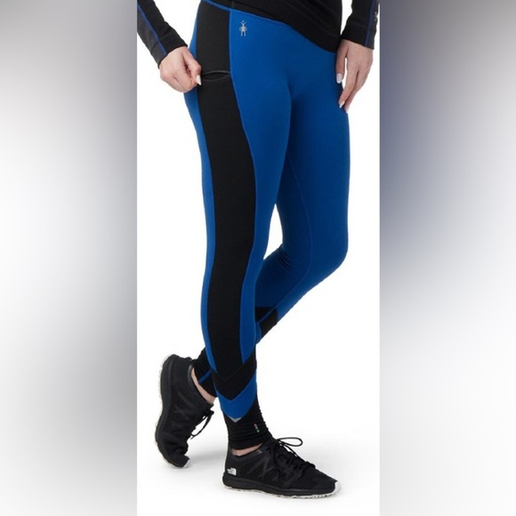 Smartwool Merino Sport Fleece Colorblock Tights - Women's Size Medium - Picture 1 of 6